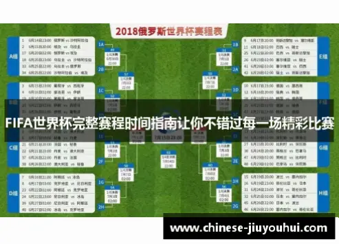 世界杯比赛日程如何不错过关键场次